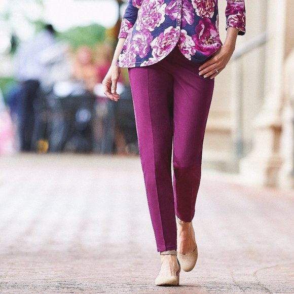 Plus Size Trouser Pants by Isaac Mizrahi - Picture 2 of 4